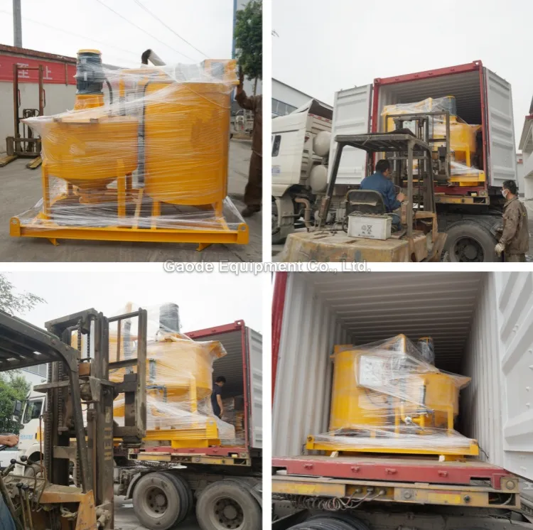 Gaodetec GMA20 Container Type Automatic Grout Mixing Plant with HCS17B Cement Silo